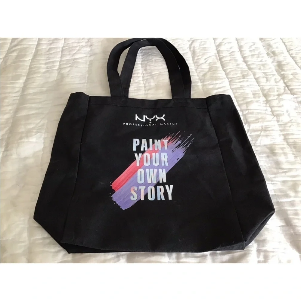 NYX PAINT YOUR OWN STORY Canvas Tote - BRAND NEW